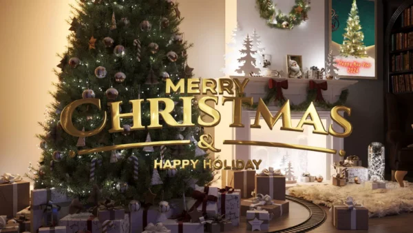 Christmas wishes video with name