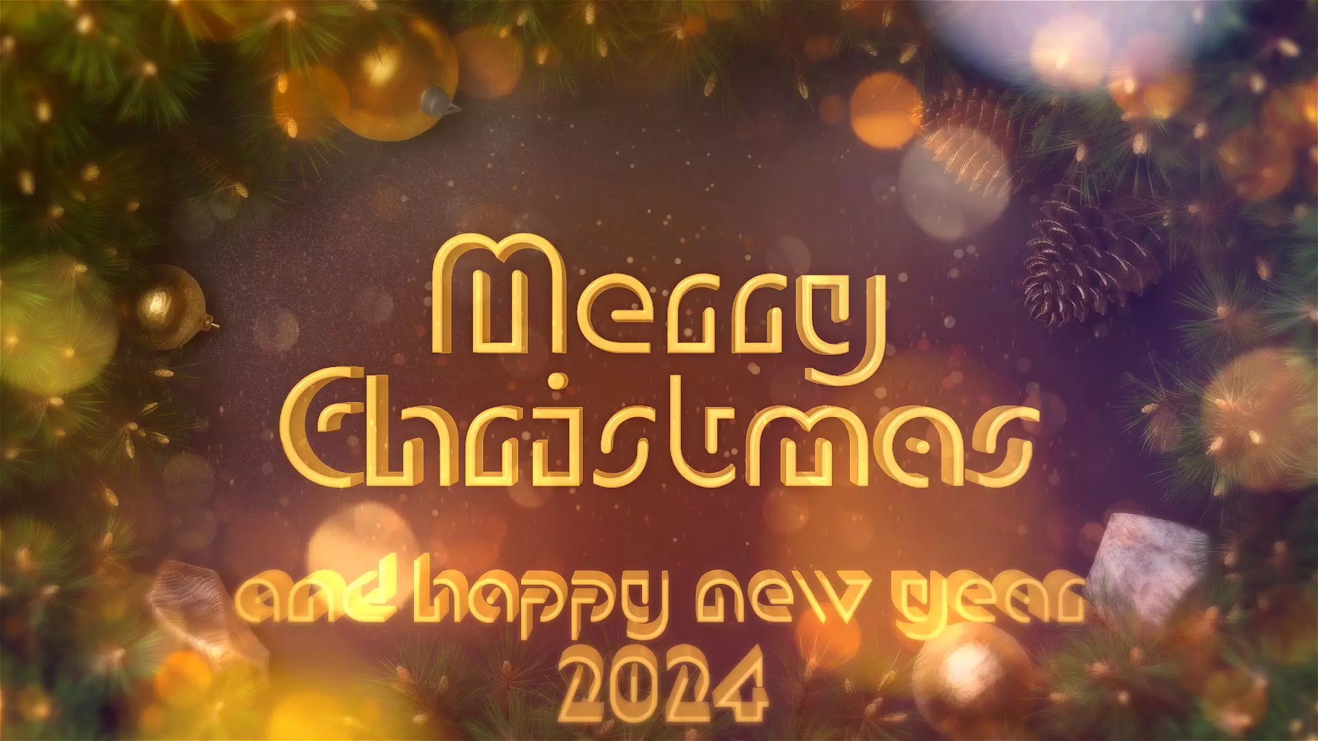 Merry Christmas video greeting 2024 || studiovideo-hd.com