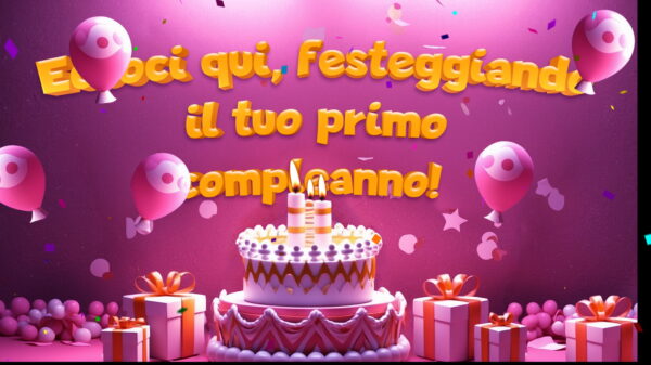 Auguri di Buon Compleanno 1 Anno Bimba | StudioVideo-hd