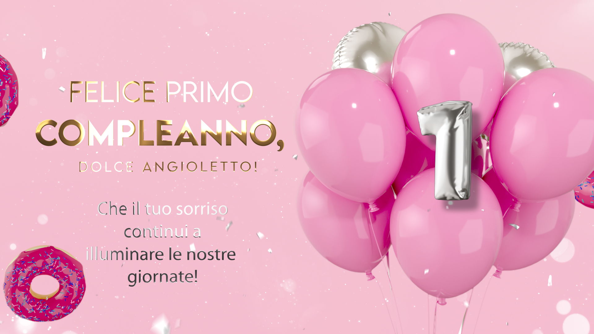 Tanti Auguri 1 Anno Bimba | StudioVideo-hd